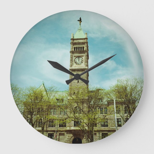 CITY HALL LOWELL MASSACHUSETTS CLOCK (Front)