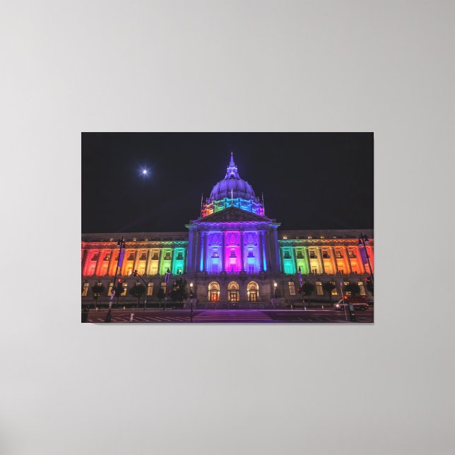 City Hall Pride Canvas Print (Front)