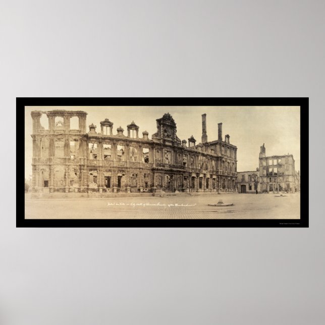 City Hall Rheims Photo 1919 Poster (Front)