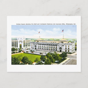 City Hall, Wilmington Delaware Postcard