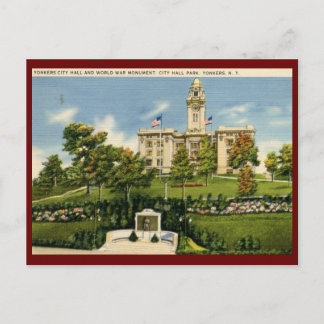 City Hall, Yonkers, NY Vintage Postcard
