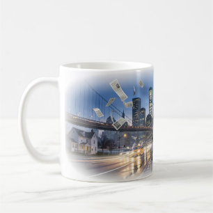 City Headlines in Motion Skyline Drama Mug