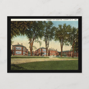City Hospital, Albany, New York 1928 Vintage Postcard