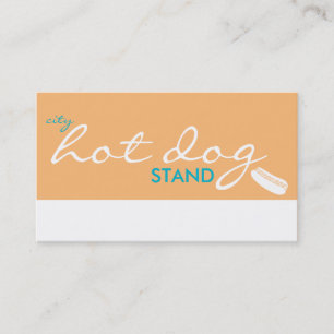 city hot dog stand (colour customizable) loyalty card