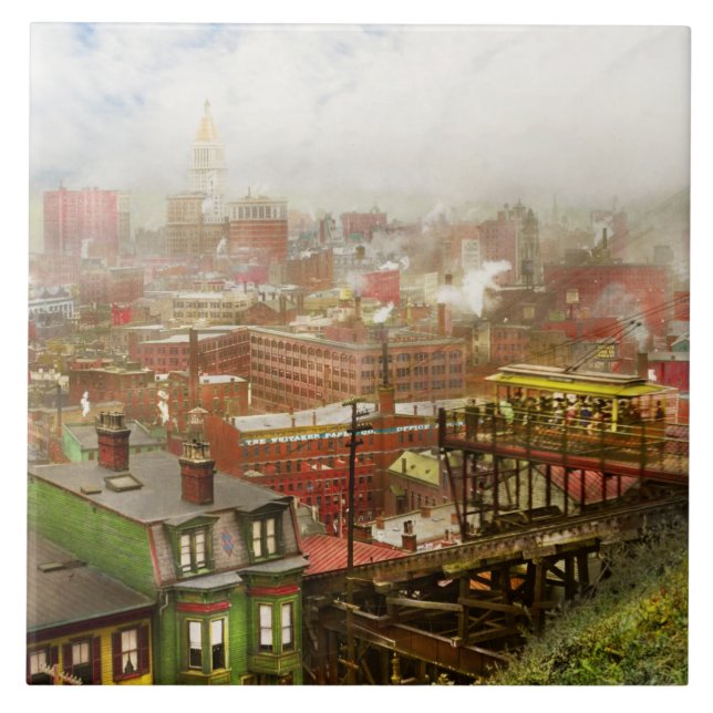 City - I can see my house from here 1915 Tile (Front)