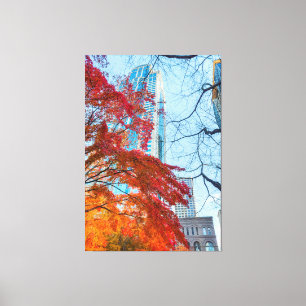 City in Autumn Canvas Print