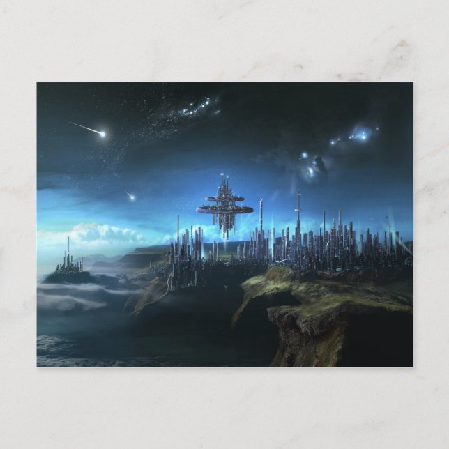 City in the Clouds Postcard (Front)