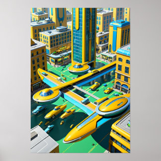 City in the future poster