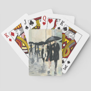 City in the Rain Playing Cards