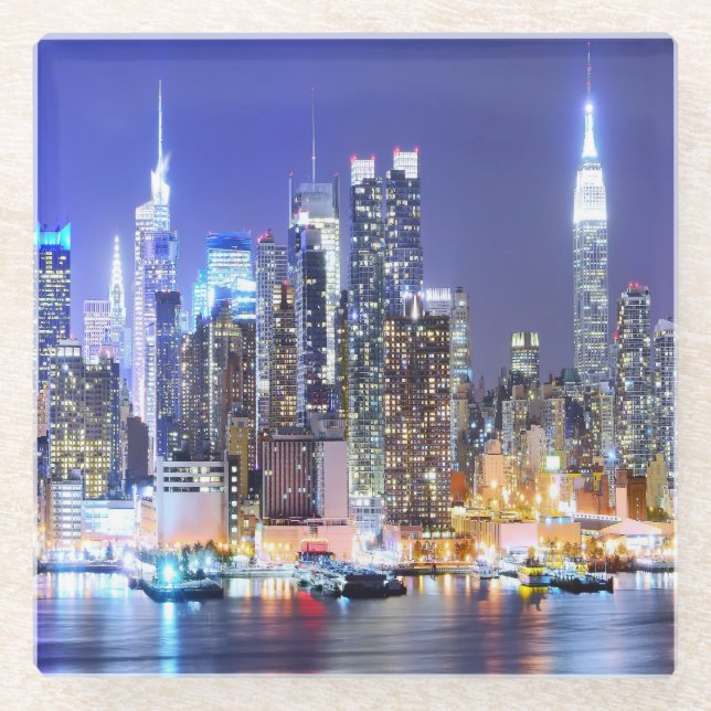 City Landscape Glass Coaster (Front)