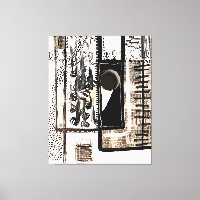 City Language Stretched Canvas Print (Front)