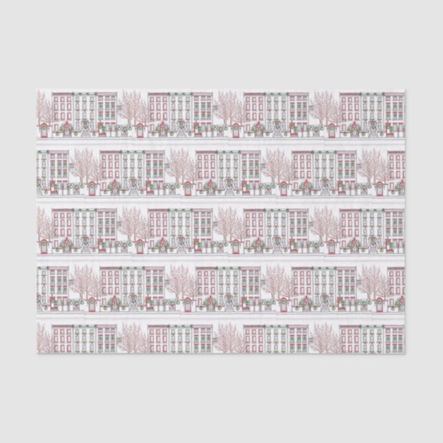 City Life at Christmas Tissue paper (Front)