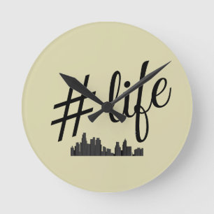 City Life Wall Clock – Urban Modern Design