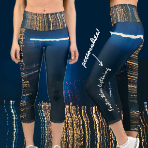 City lights customizable capri leggings