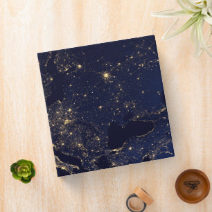 City Lights In Several European And Nordic Cities. Binder