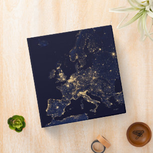City Lights In Several European And Nordic Cities. Binder