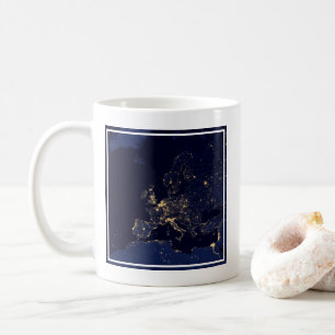 City Lights In Several European And Nordic Cities. Coffee Mug