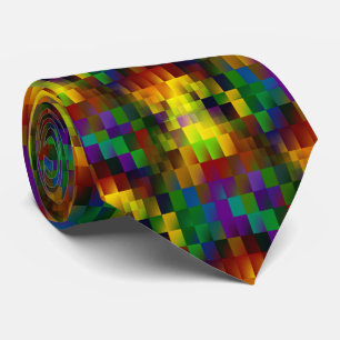 City Lights modern pattern abstract art Tie