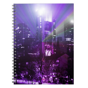City lights of Frankfurt am Main - purple      Notebook