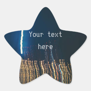 City lights star sticker