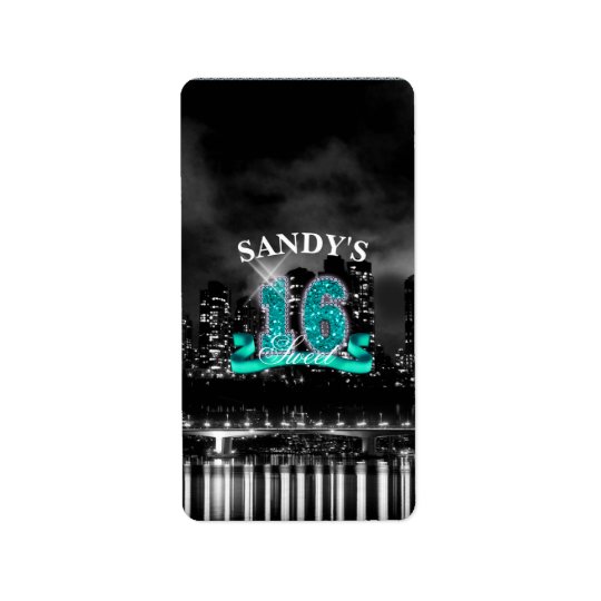 City Lights Sweet Sixteen Teal ID120