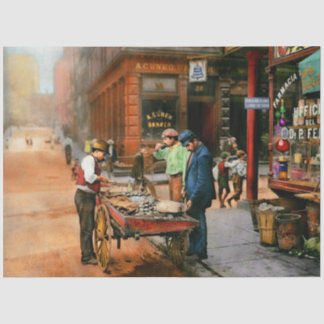 City - Little Italy NY - Mussel Man 1900 Tissue Paper