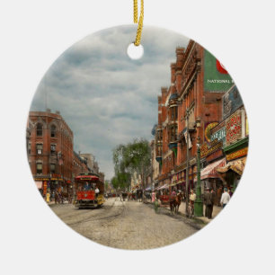 City - Lowell MA - A dam good company 1908 Ceramic Ornament
