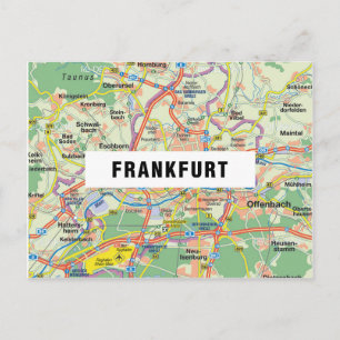 CITY MAP POSTCARDS ♥ Frankfurt