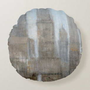 City Midst I Round Pillow