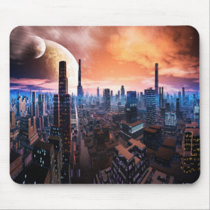 'City Never Sleeps' Mousemat Mouse Pad
