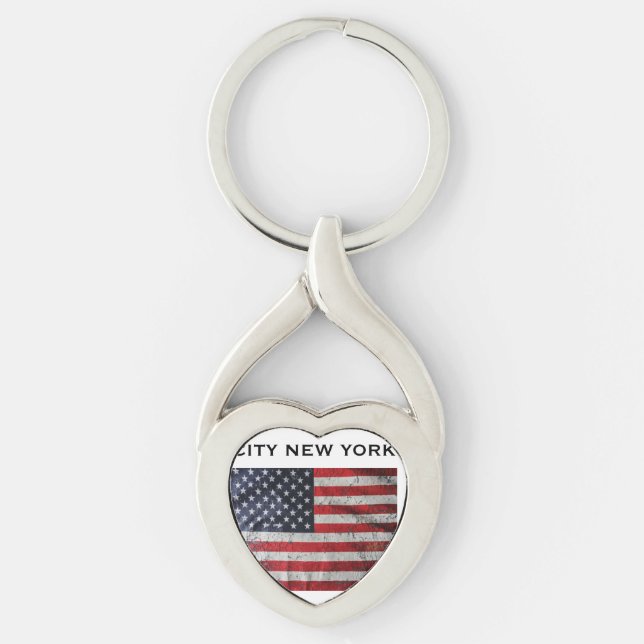 CITY NEW YORK TAG KEYCHAIN (Front)