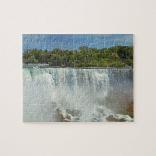 City - Niagara NY - The American Falls at Niagara Jigsaw Puzzle
