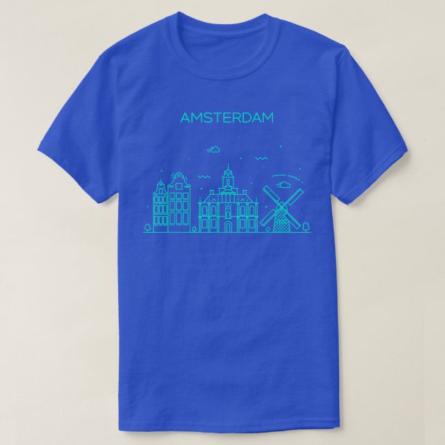 City Night Amsterdam  T-Shirt (Design Front)
