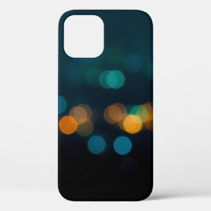 City night light blur bokeh, defocused backgrounda iPhone 12 case