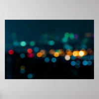 City night light blur bokeh, defocused backgrounda