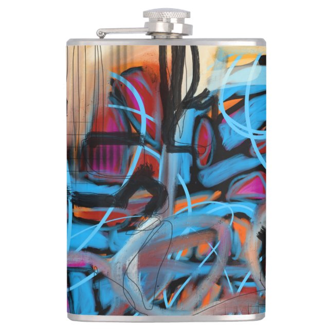 "City Night Lights" Flask (Front)