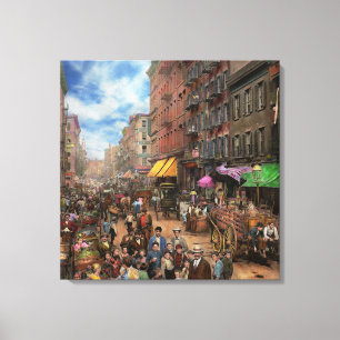 City - NY - Flavours of Italy 1900 Canvas Print