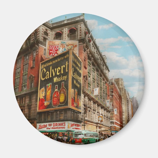 City - NY - Tastee's and Macy's 1942 Magnet (Front)