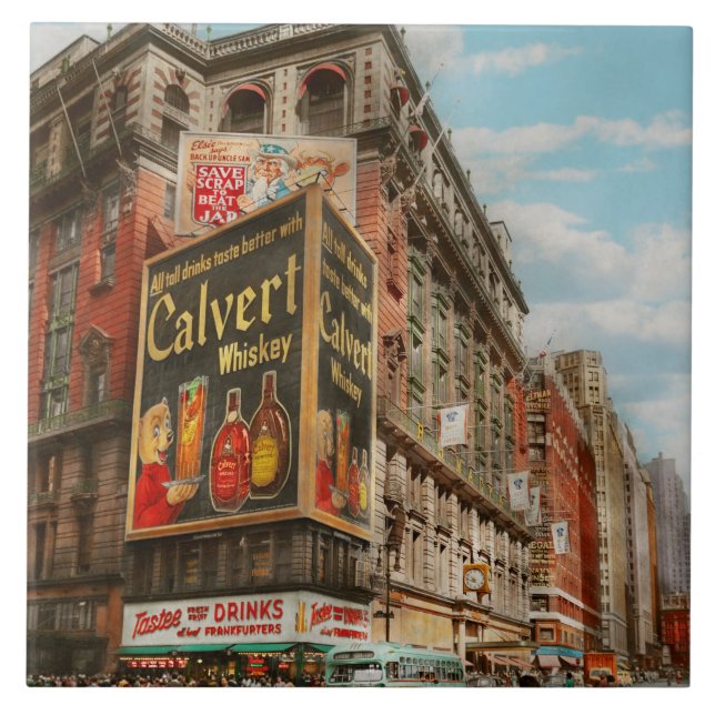City - NY - Tastee's and Macy's 1942 Tile (Front)