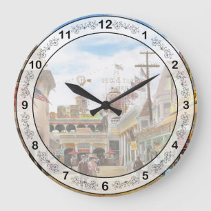 City - NY - The Great Steeplechase 1903 Large Clock