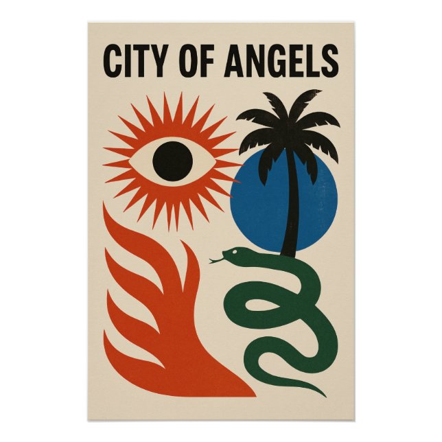 City of Angels - Surrealism Pop Poster (Front)