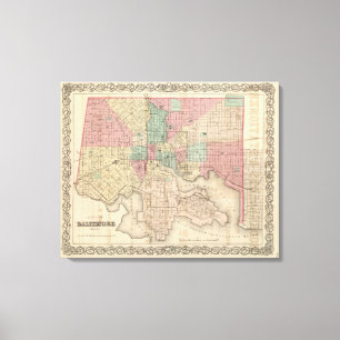City of Baltimore, Maryland Canvas Print