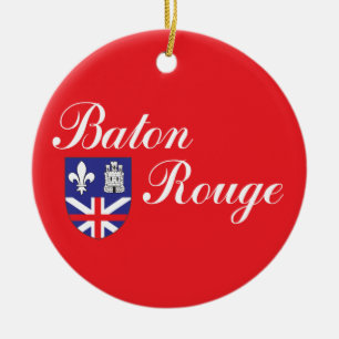 City of Baton Rouge flag Ceramic Ornament