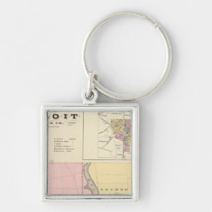 City of Beloit, Rock Co and Shullsburg Keychain