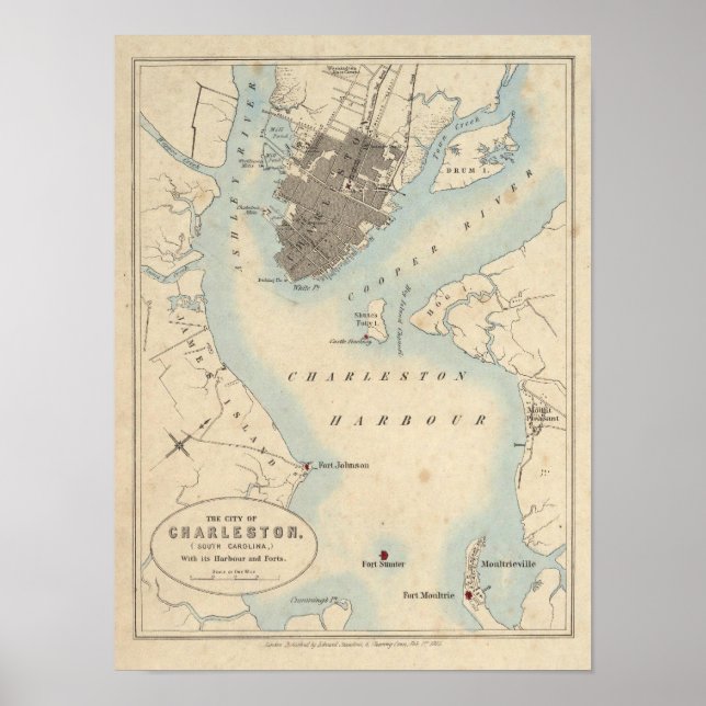 City of Charleston, South Carolina Poster (Front)
