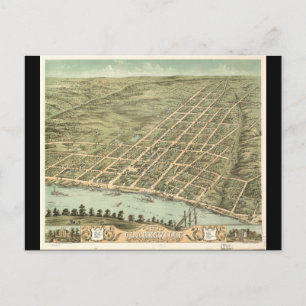 City of Clarksville Tennessee (1870) Postcard