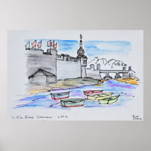 City of Concarneau Finistere, Brittany Poster