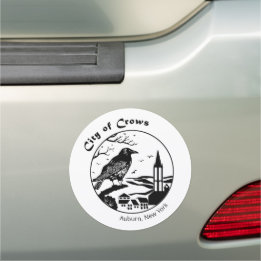 City of Crows round car magnet