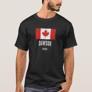 City of Dawson - CANADA CANADIAN Flag Novelty Merc T-Shirt