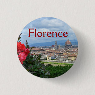 City of Florence, Italy 1 Inch Round Button